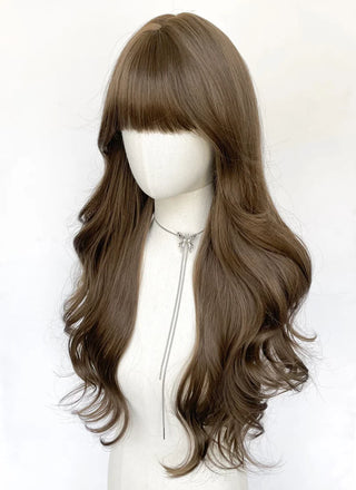 Peruca Monifilament Saten Dechis Cu Breton - 60 Cm