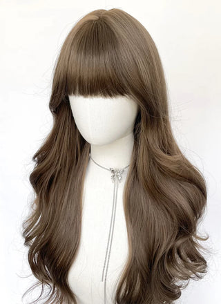 Peruca Monifilament Saten Dechis Cu Breton - 60 Cm