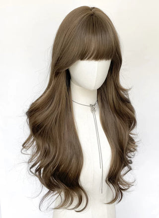 Peruca Monifilament Saten Dechis Cu Breton - 60 Cm