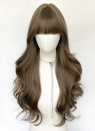 Peruca Monifilament Saten Dechis Cu Breton - 60 Cm